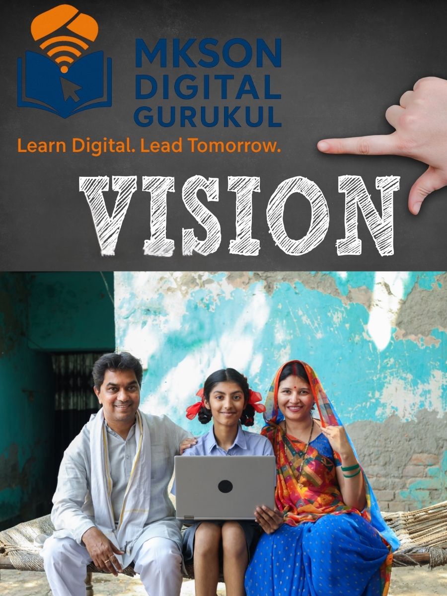 Vision banner showing modern education with traditional roots